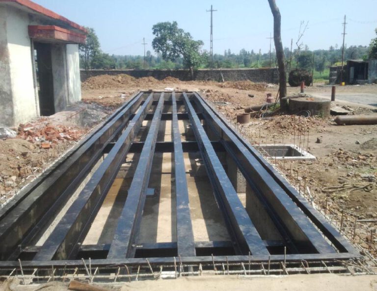 8 LOAD CELL PIT TYPE WEIGHBRIDGE UNDER INSTALLATION